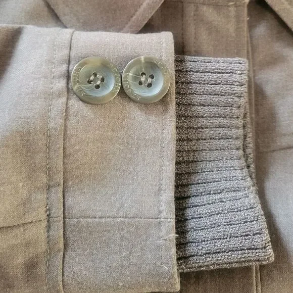 St. John Sport Button Front Ribbed Cuff Jacket Size Small - Picture 5 of 7